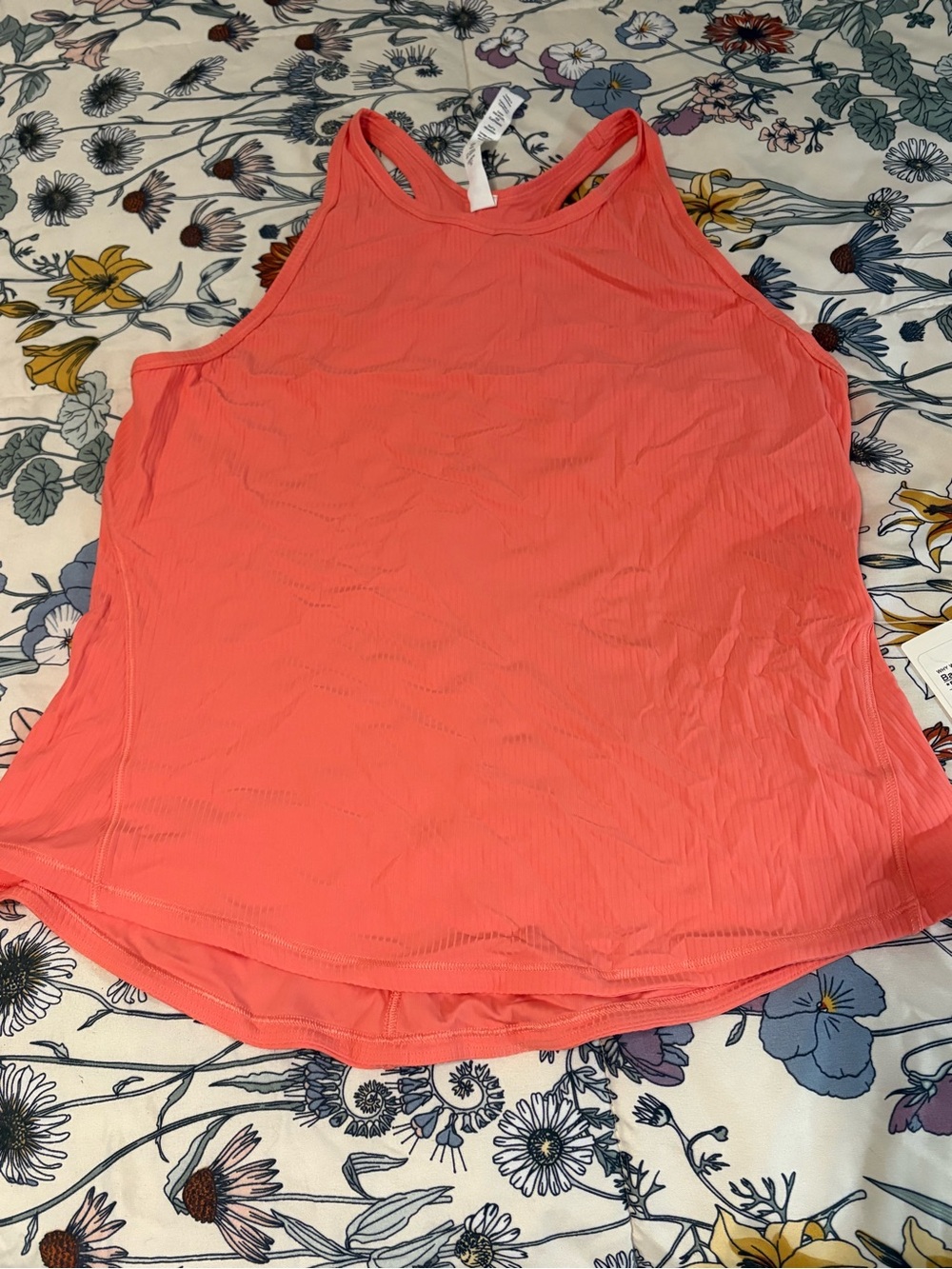lululemon athletica Coral Ribbed Racerback Tank